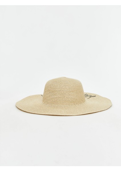 Yeni Sezon Yazı Nakışlı Kadın Hasır Şapka fiyatları