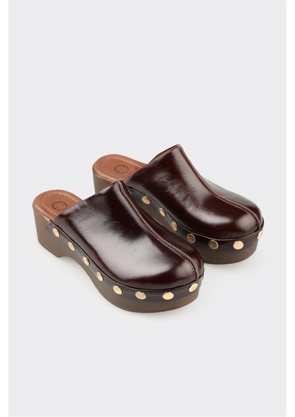 Kahve Deri Kadın Terlik fiyatları