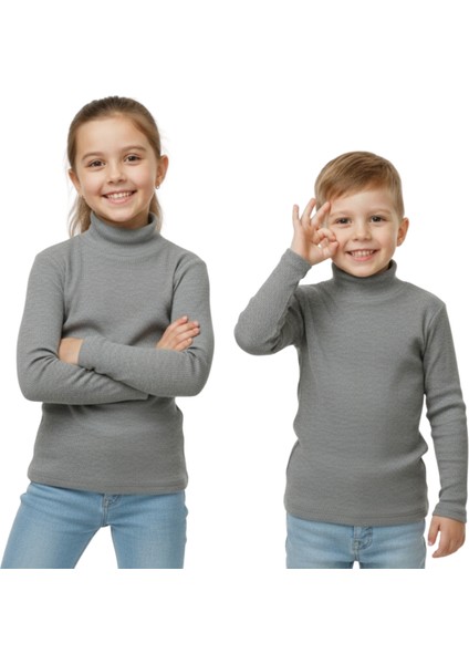 Kız/erkek Çocuk Bluz Balıkçı Yaka Fitilli