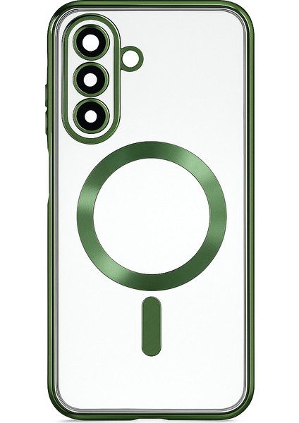 Samsung Galaxy A17 Uyumlu Magsafe Destekli Kamera Korumalı Şeffaf Arka Kapak Telefon Kılıfı