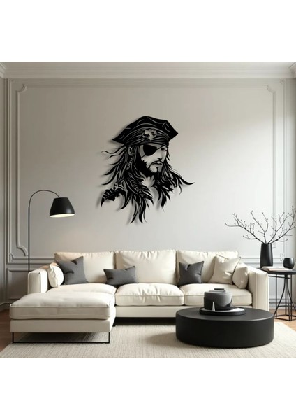 Korsan Figürlü Metal Duvar Dekoru – Macera ve Özgürlüğün Sembolü indirimleri