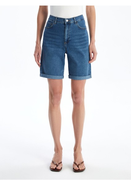 Yeni Sezon Bermuda Fit Kadın Jean Şort fiyatları