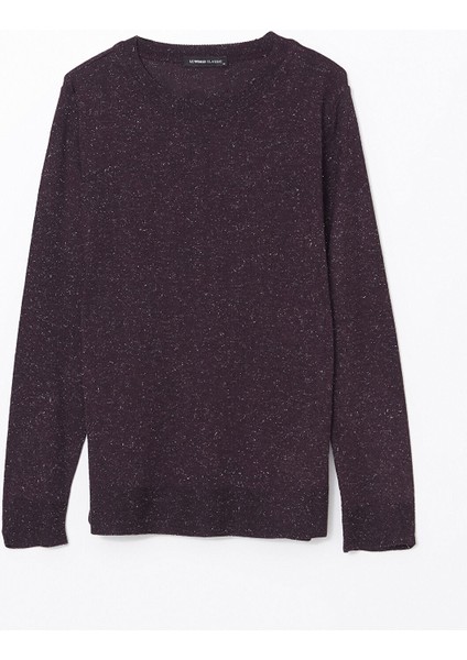 Yeni Sezon Bisiklet Yaka Parlak Görünümlü Kadın Triko Kazak indirimleri