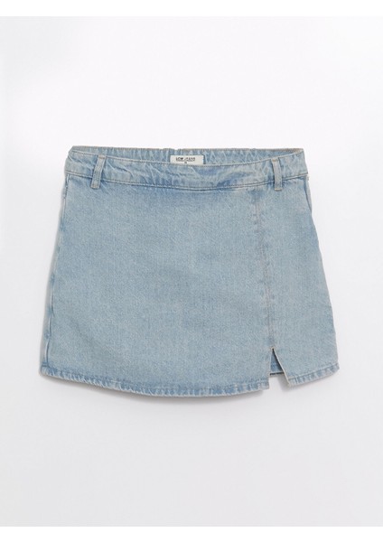 Yeni Sezon Standart Fit Kadın Jean Şort Etek indirimleri