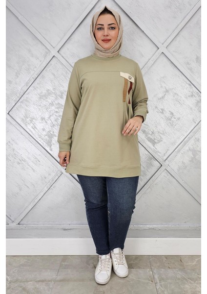 Kadın Kombin ve Bağcık Detaylı Tesettür Tunik modelleri