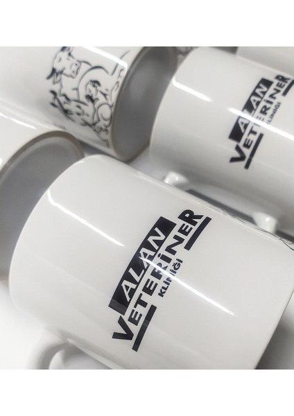 Kişiye Özel Kurumsal Logolu Beyaz Kupa Bardak - Logolu Kupa Bardak - 6 Adet.. fırsatları