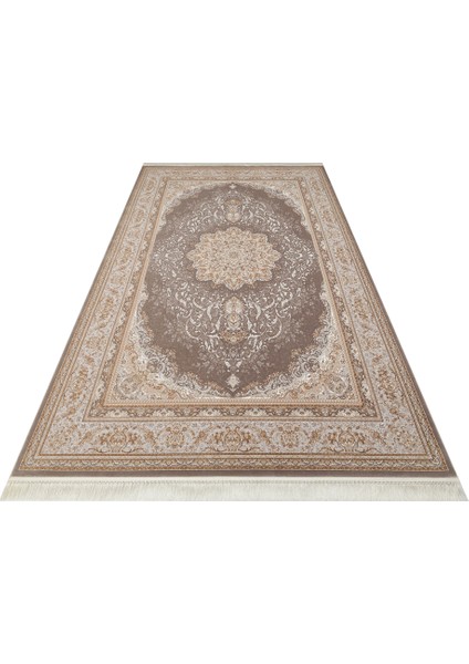 Persian Per 01 Grey Viskon – Klasik Desenlere Sahip Yüksek Dokuma Sıklığı ile Üretilen 120 Tarak Makine Halısı