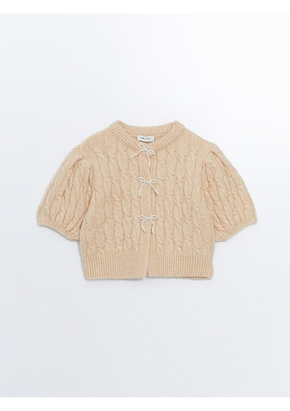 Yeni Sezon Kurdele Detaylı Balon Kollu Prenses Kazak indirimleri