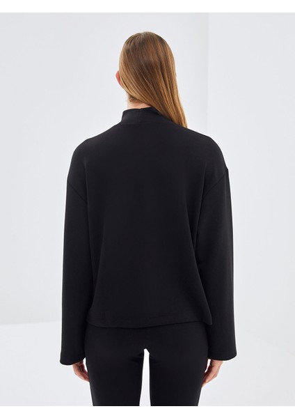 Yeni Sezon Dik Yaka Oversize Kadın Sweatshirt fırsatları