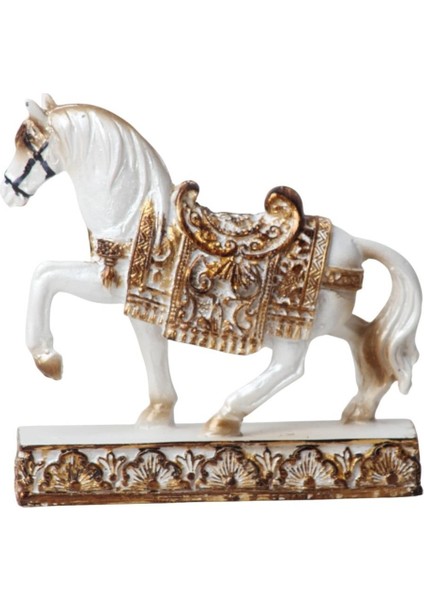 Lüks Nakış Işlemeli At Heykeli Dekoratif Masaüstü Biblo 10 Cm. Ev Ofis Yeni Yıl Hediyesi Vitrin Süsü fiyatları
