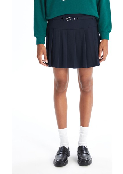 Yeni Sezon Beli Kemerli Dar Fit Kadın Pileli Etek indirimleri