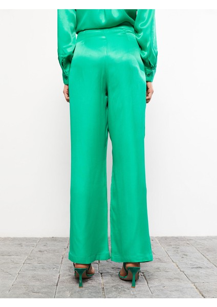 Yeni Sezon Rahat Kalıp Düz Saten Kadın Pantolon modelleri