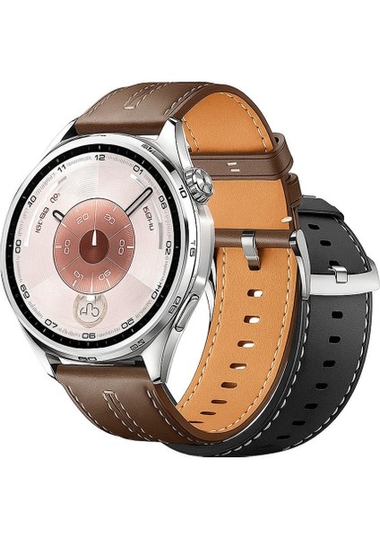 Huawei Watch 46MM Gt6 Pro Gt6 Gt5 Pro Gt5 Gt4 Gt3 Pro Gt3 GT2E Gt2 Uyumlu Deri Kordon 22MM Kayış indirimleri
