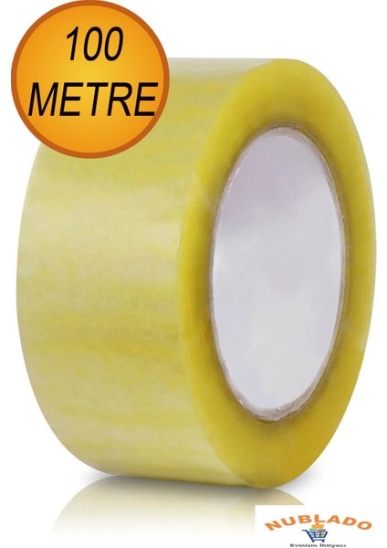 Koli Bandı 45 mm x 100 mt Şeffaf Güçlü Yapışkanlı Kopmayan Bant Bandı Bant