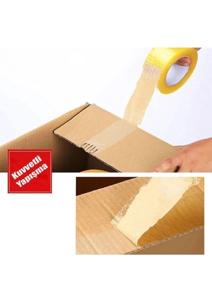 Koli Bandı 45 mm x 100 mt Şeffaf Güçlü Yapışkanlı Kopmayan Bant Bandı Bant fırsatları