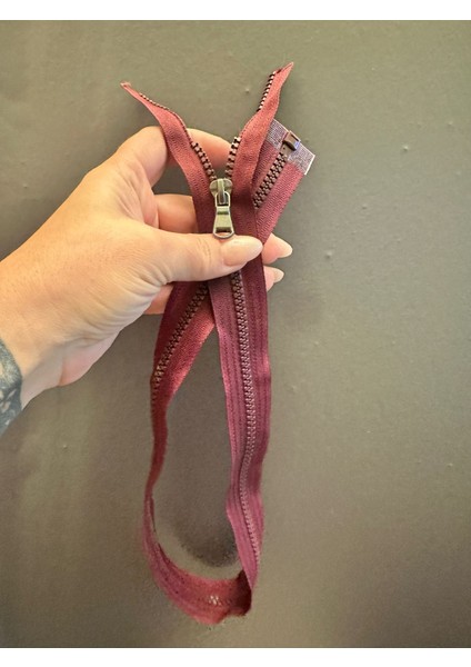 70X3 cm Bordo Dişli Fermuar modelleri