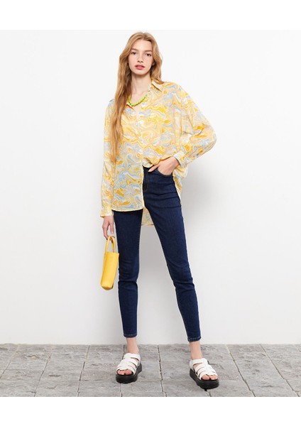 Yeni Sezon Yüksek Bel Jüpiter Süper Skinny Fit Kadın Jean Pantolon