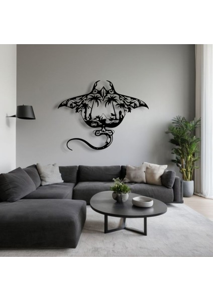 Metal Manta Ray Duvar Dekoru – Modern Tropikal Tasarım Dekoratif Salon Ofis Duvar Tablo Aksesuarı modelleri