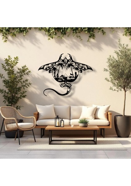 Metal Manta Ray Duvar Dekoru – Modern Tropikal Tasarım Dekoratif Salon Ofis Duvar Tablo Aksesuarı indirimleri