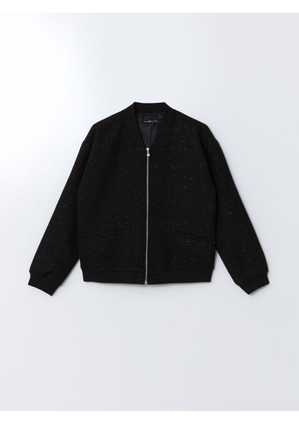 Yeni Sezon Kolej Yaka Parlak Görünümlü Kadın Tüvit Ceket indirimleri