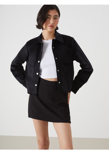 Yeni Sezon Kadife Kadın Gömlek Ceket