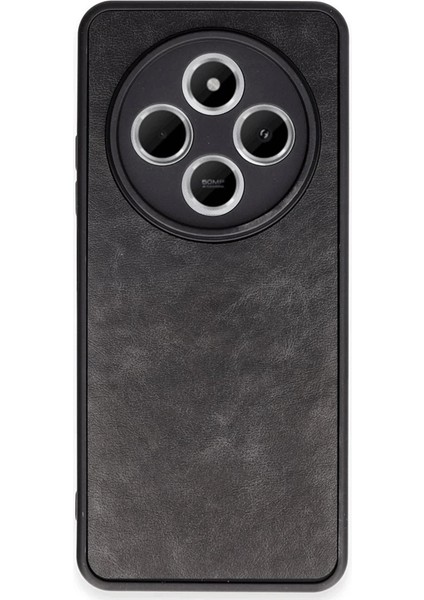 Redmi 14C Kılıf Aras Deri Kapak - Siyah