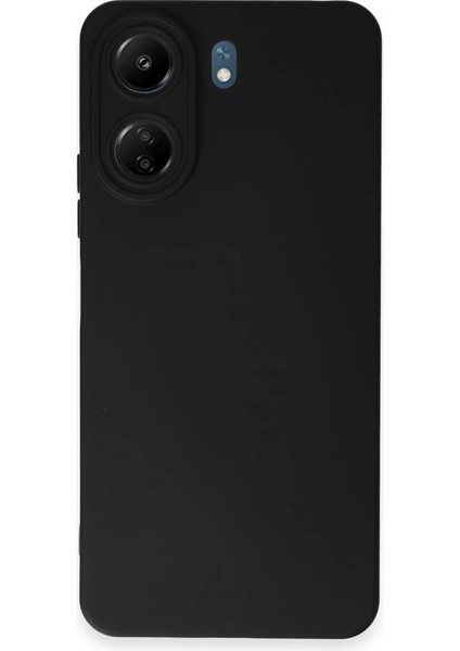 Newface Redmi 13C Kılıf Nano Içi Kadife Silikon - Siyah