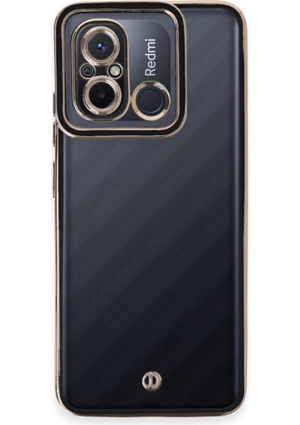 Redmi 12C Kılıf Liva Lens Silikon - Siyah