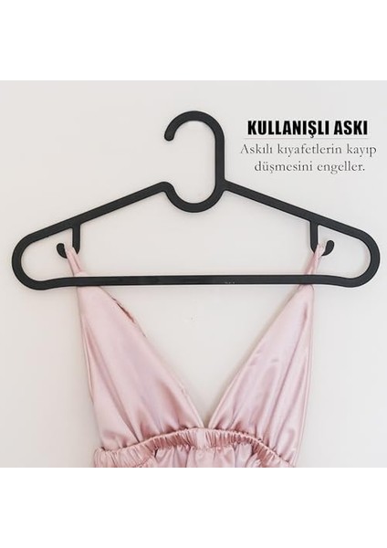 Plastik Slim Askı, Askısı, Siyah Askı (, Adet, 10) fiyatları