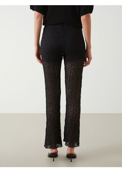 Yeni Sezon Beli Lastikli Dantelli Kadın Pantolon indirimleri