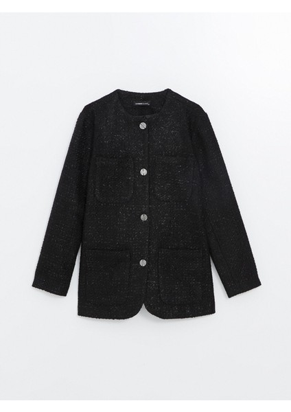 Yeni Sezon Desenli Uzun Kollu Kadın Tüvit Blazer Ceket indirimleri