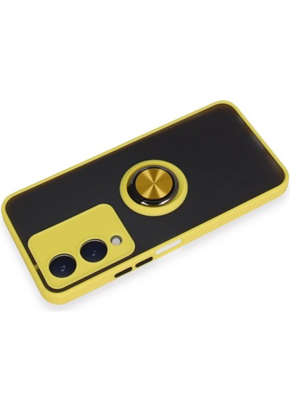 Newface Y17S Kılıf Montreal Yüzüklü Silikon Kapak - Sarı modelleri