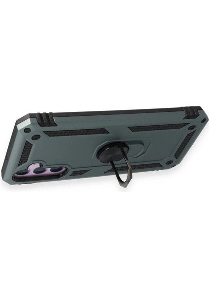 A14 4g Kılıf Sofya Yüzüklü Silikon Kapak - Yeşil fiyatları