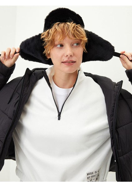 Yeni Sezon Kapitone Pelüş Detaylı Kadın Kar Şapkası fiyatları