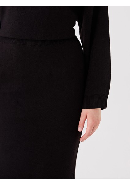 Yeni Sezon Kadın Beli Lastikli Düz Etek modelleri