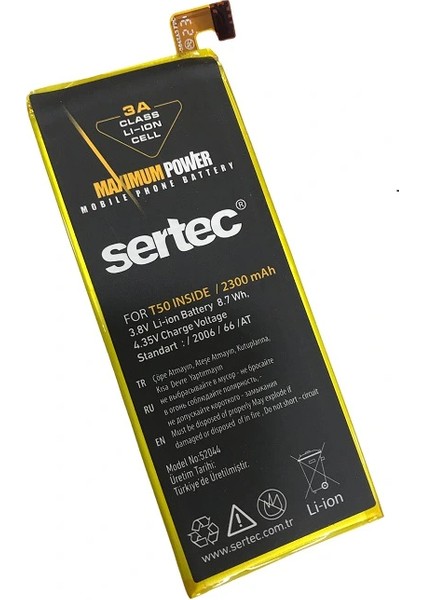 Turkcell T-50 Uyumlu Batarya