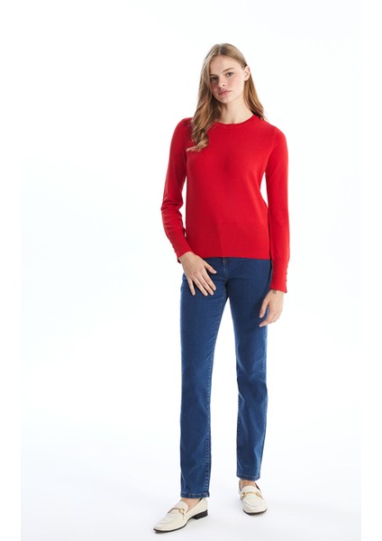 Yeni Sezon Bisiklet Yaka Düz Uzun Kollu Kadın Triko Kazak fiyatları