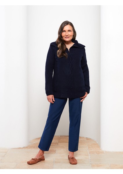 Yeni Sezon Polo Yaka Kadın Triko Kazak fiyatları