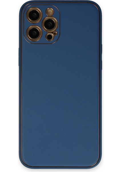 Iphone 12 Kılıf Coco Deri Silikon Kapak - Açık