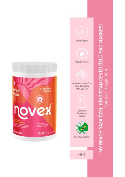 My Beach - Yaza Özel Hindistan Cevizi Özlü Nemlendirici Saç Maskesi 400G