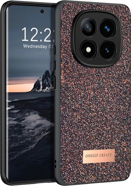 Onegif Redmi Note 14 4g Bright Simli Kapak - Derin Mor