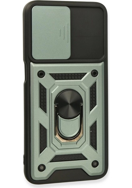 A16 Kılıf Pars Lens Yüzüklü Silikon - Yeşil modelleri