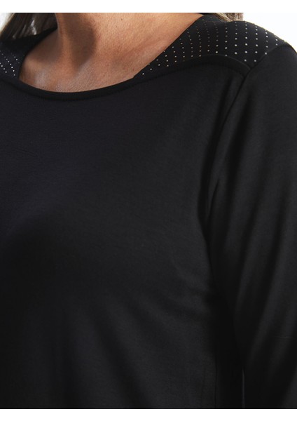 Yeni Sezon Kare Yaka Parlak Taşlı Uzun Kollu Kadın Bluz modelleri