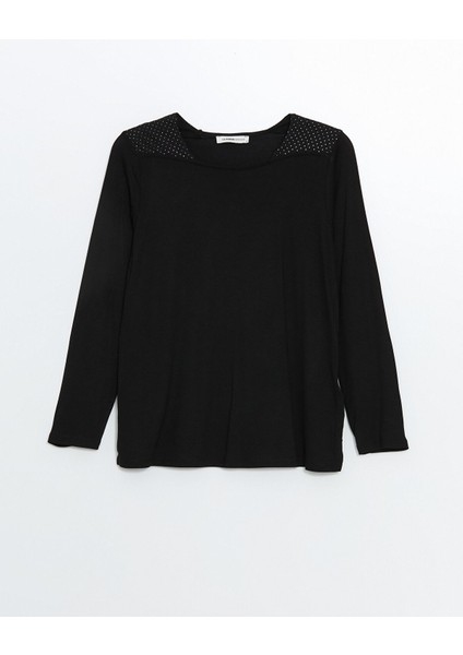 Yeni Sezon Kare Yaka Parlak Taşlı Uzun Kollu Kadın Bluz indirimleri