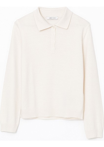 Yeni Sezon Polo Yaka Kadın Triko Kazak indirimleri