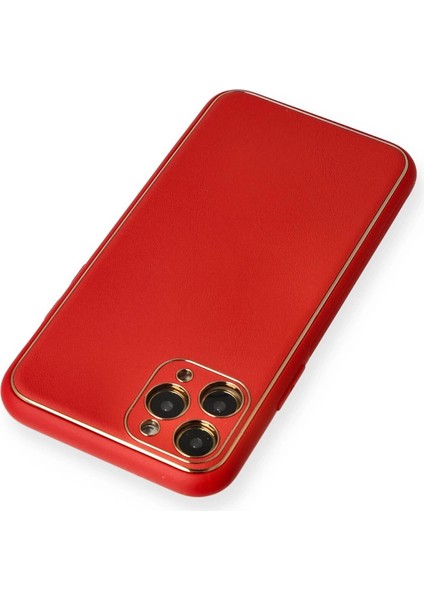 Iphone 11 Kılıf Coco Deri Silikon Kapak - Kırmızı modelleri