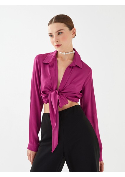 Yeni Sezon Düz Uzun Kollu Saten Kadın Abiye Gömlek fiyatları