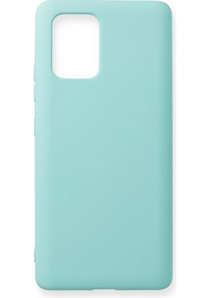 A91 / S10 Lite Kılıf Nano Içi Kadife Silikon - Turkuaz