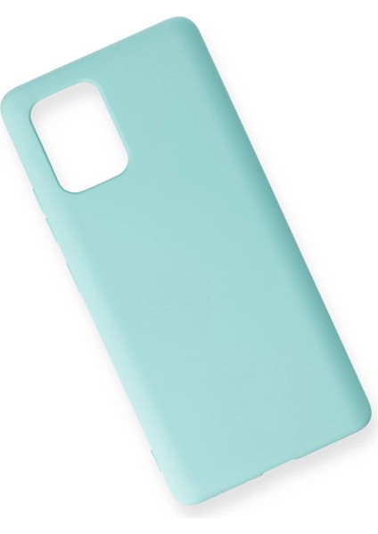 A91 / S10 Lite Kılıf Nano Içi Kadife Silikon - Turkuaz modelleri