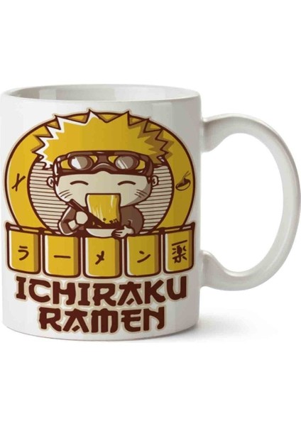 Anime Naruto Ichiraku Ramen Porselen Kupa Bardak